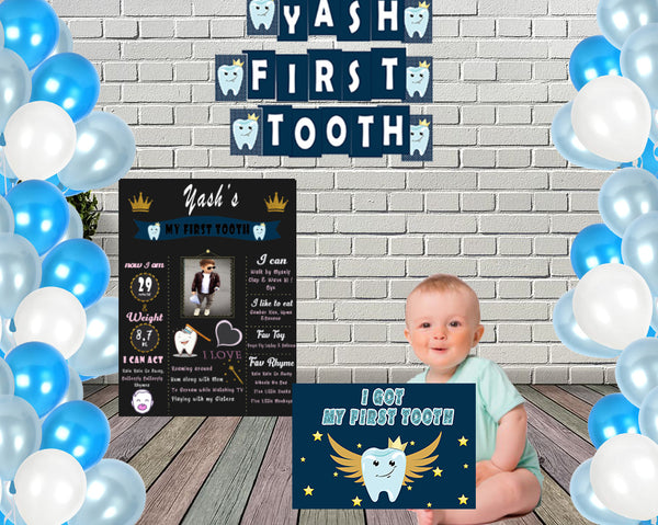 First Tooth Decoration Photo Prop Kit Boys