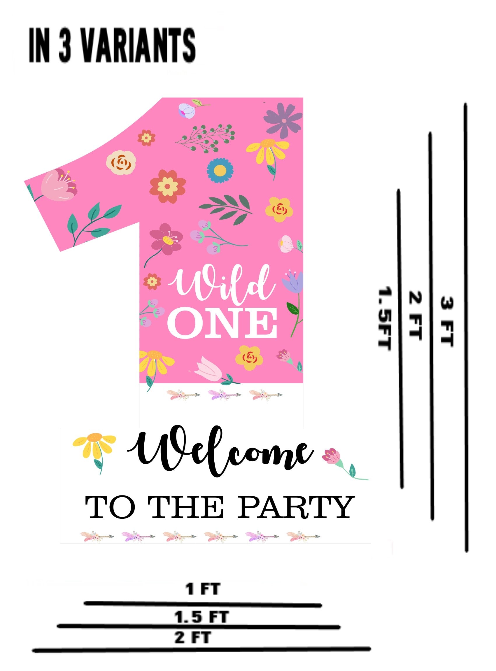 Buy First Birthday Party Decoration Welcome Board | Party Supplies ...