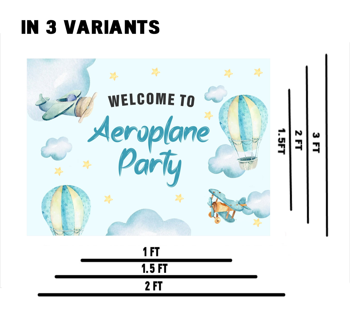 Airplane Party Theme Birthday Party Welcome Board
