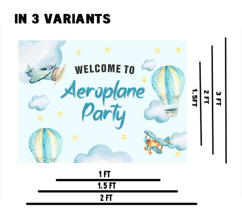 Airplane Party Theme Birthday Party Welcome Board