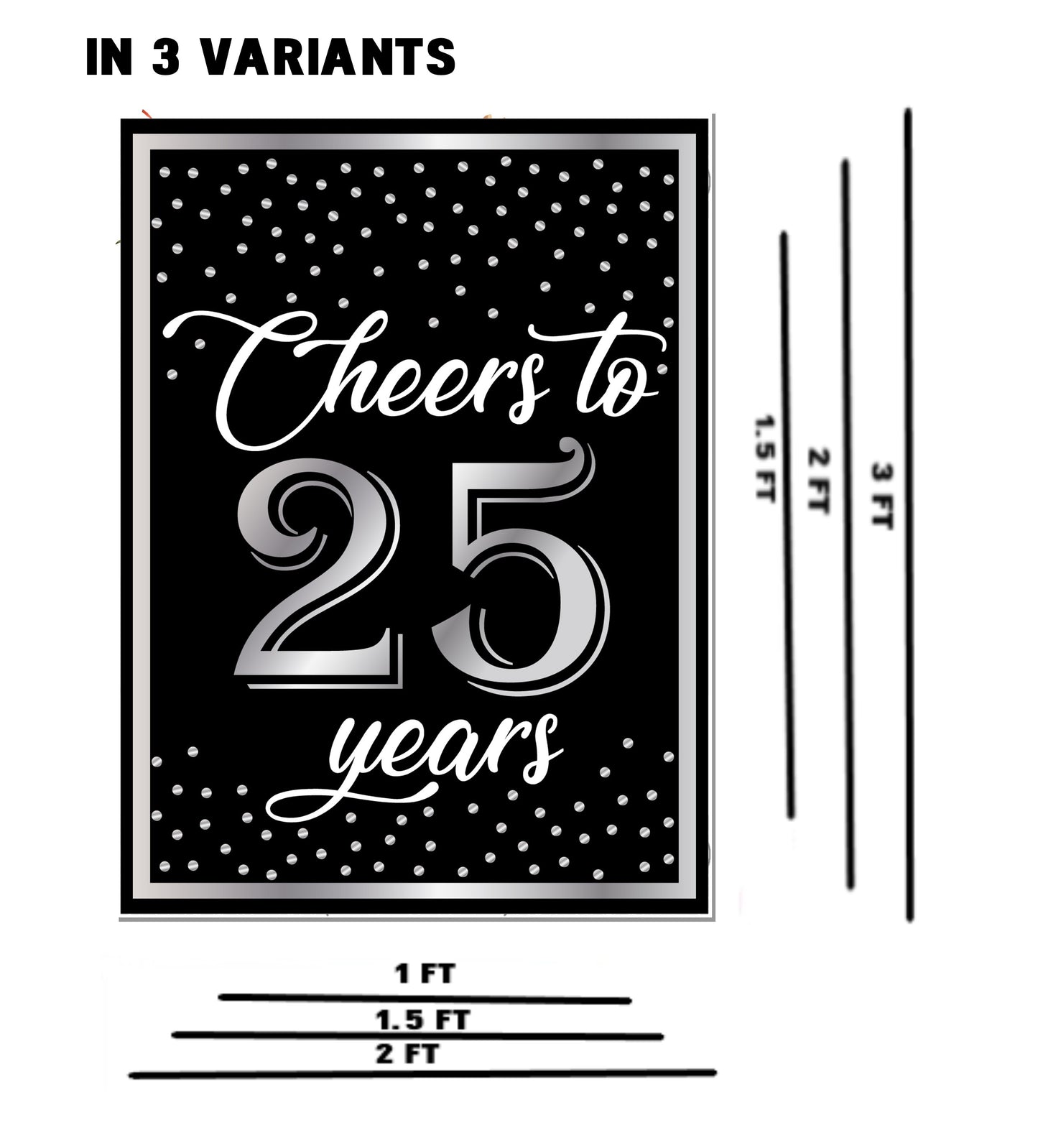 25th Anniversary or Silver Jubilee Welcome Board