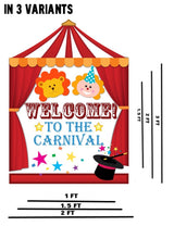 Carnival Theme Birthday Party Welcome Board