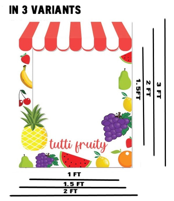 Twotti Fruity Theme Birthday Party Selfie Photo Booth Frame & Props