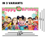 Cocomelon Theme Birthday Party Selfie Photo Booth Frame