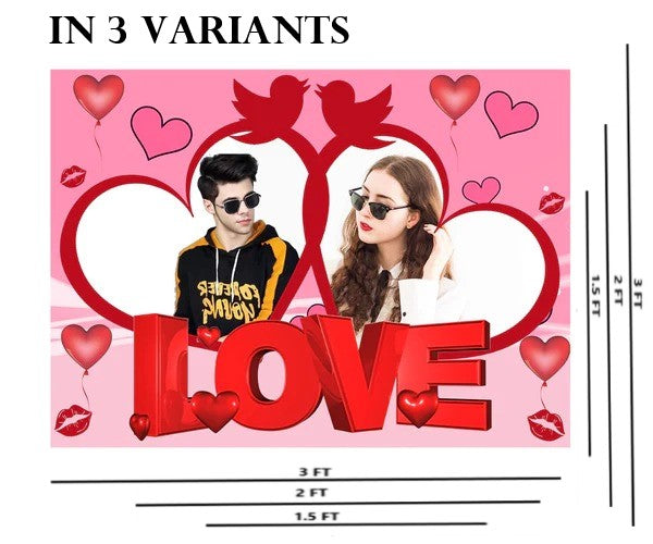 Valentine Day Selfie Photo Booth Frame For Photography