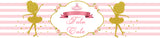 Ballerina Theme Birthday Party Water Bottle Labels