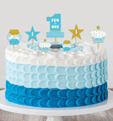 One Is Fun  First Birthday Party Cake Topper /Cake Decoration Kit