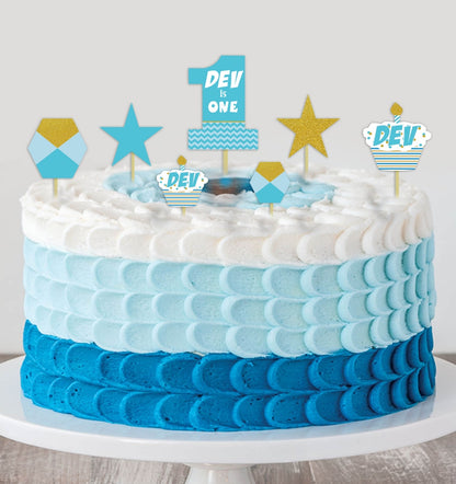 One Is Fun  First Birthday Party Cake Topper /Cake Decoration Kit