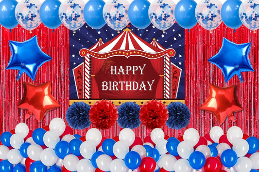 Carnival Theme Birthday Party Complete Decoration Kit