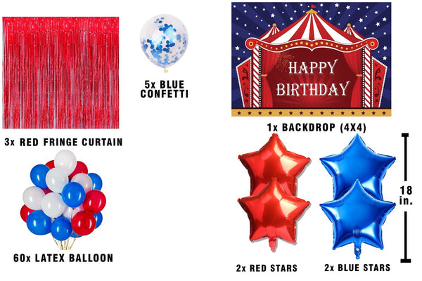 Carnival Theme Birthday Party Decoration Kit