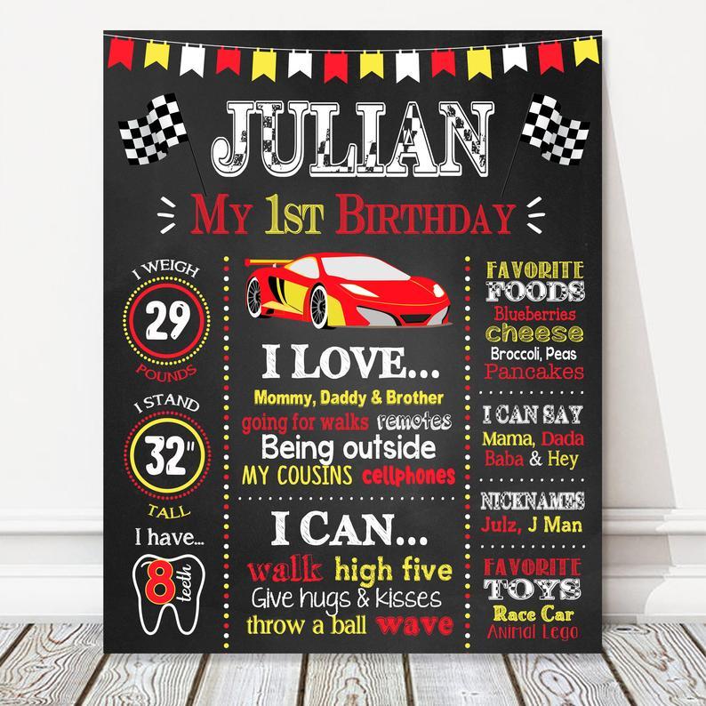 Racing Car Birthday Party Personalized Complete Kit