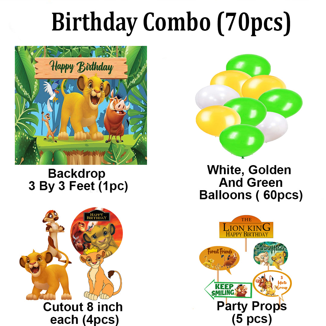 The Lion King Theme Party Complete Set for Decoration