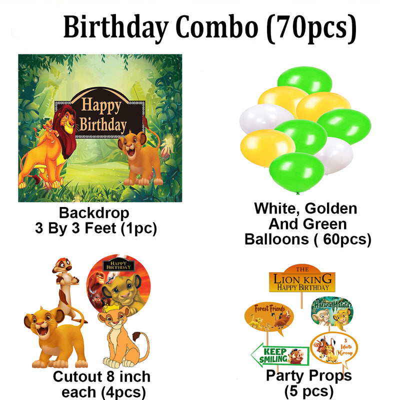 The Lion King Theme Party Complete Set for Decoration