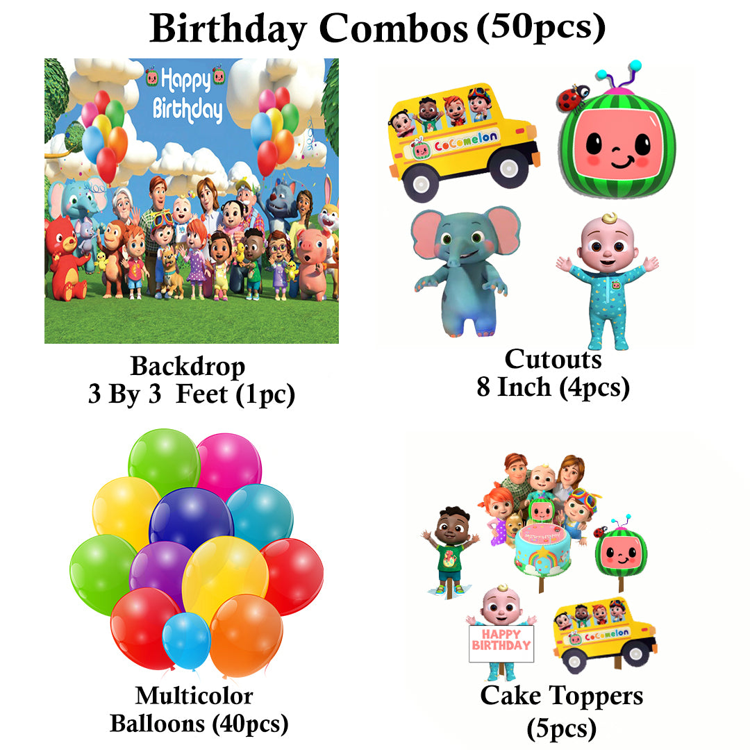 Cocomelon Theme Party Complete Set for Decoration