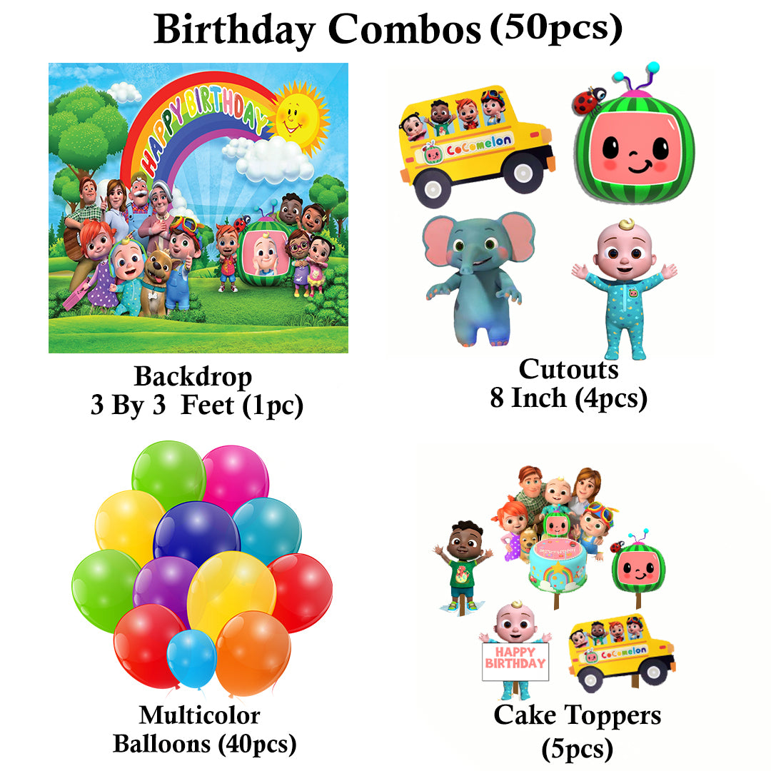 Cocomelon Theme Party Complete Set for Decoration