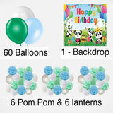 Panda Theme Birthday Party Complete Decoration Kit