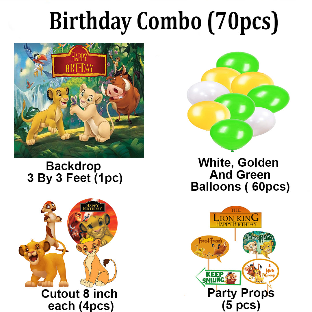 The Lion King Theme Party Complete Set for Decoration