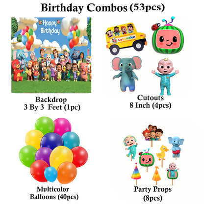 Cocomelon Theme Party Complete Set for Decoration
