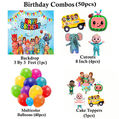 Cocomelon Theme Party Complete Set for Decoration