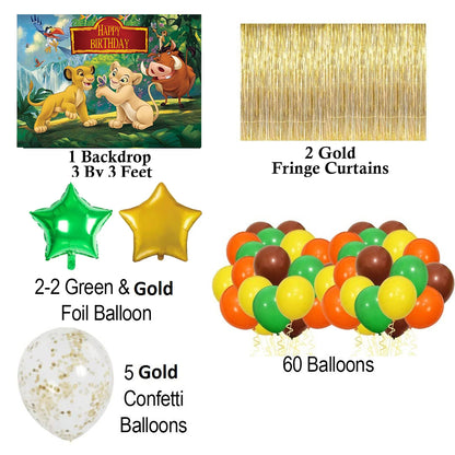 The Lion King Theme Birthday Party Decorations Complete Set