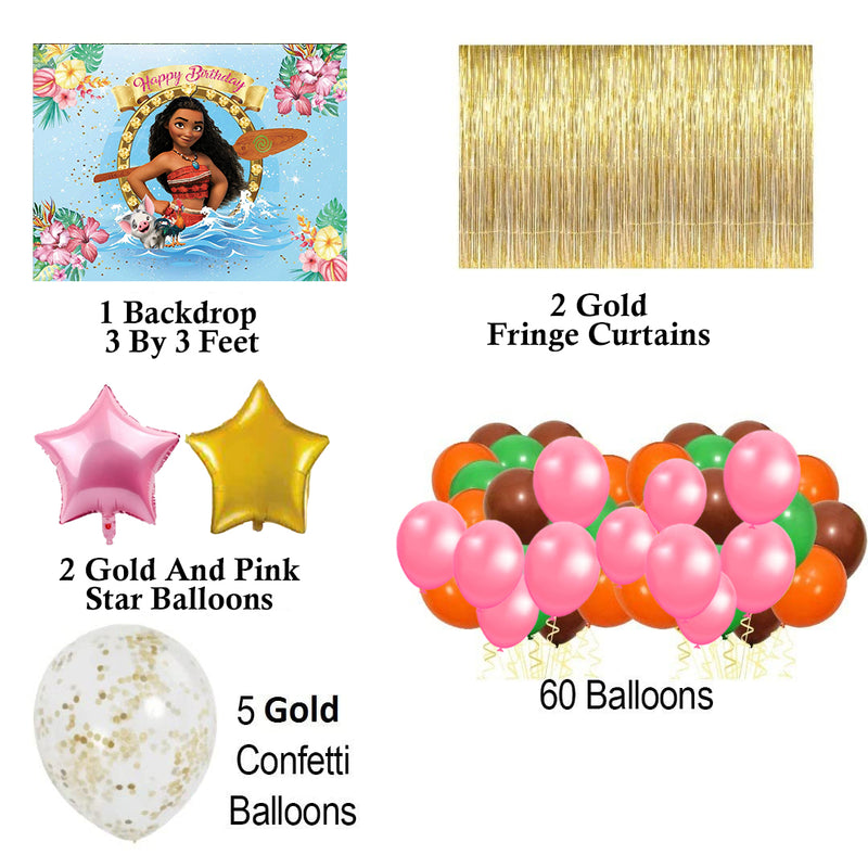 Moana Theme Birthday Party Decorations Complete Set