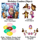 Masha and The Bear Theme Party Complete Set for Decoration