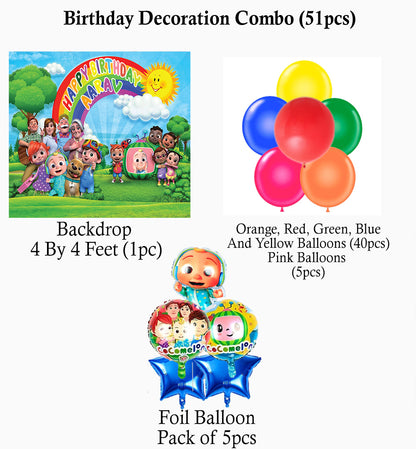 Cocomelon Theme Party Complete Set for Decoration