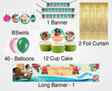 Moana Theme Birthday Party Decoration Kit