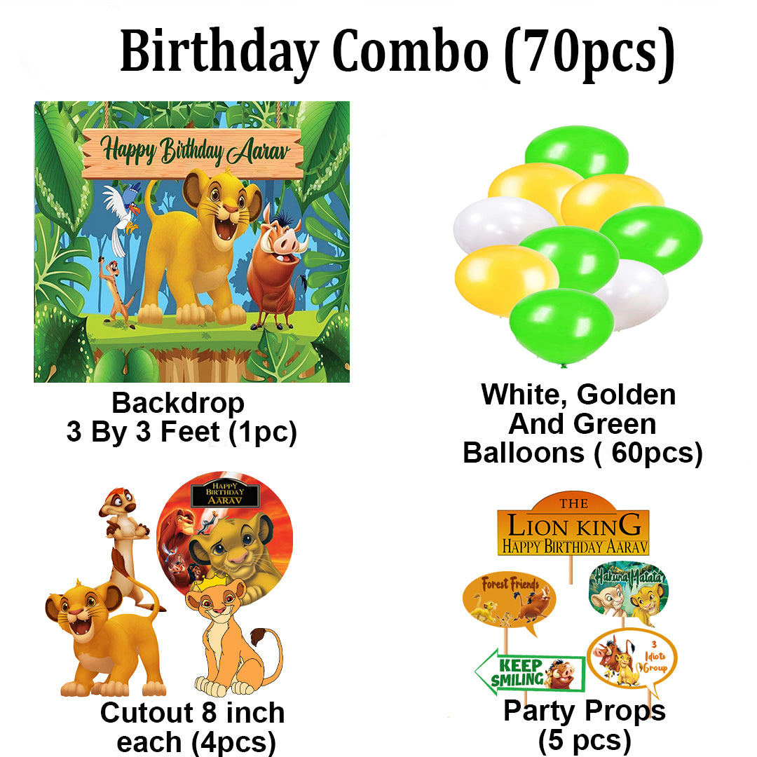 The Lion King Theme Party Complete Set for Decoration