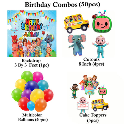 Cocomelon Theme Party Complete Set for Decoration