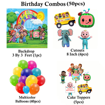 Cocomelon Theme Party Complete Set for Decoration