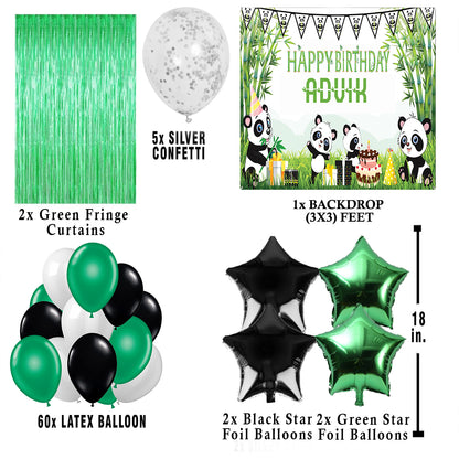 Panda Theme Birthday Party Decorations Complete Set