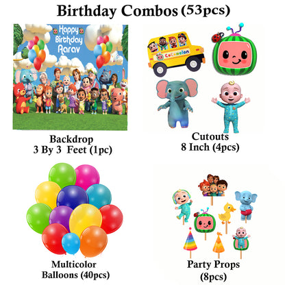 Cocomelon Theme Party Complete Set for Decoration