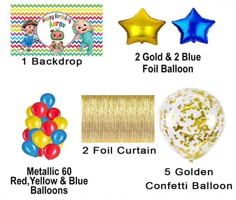 Cocomelon Theme Birthday Party Complete Party Set