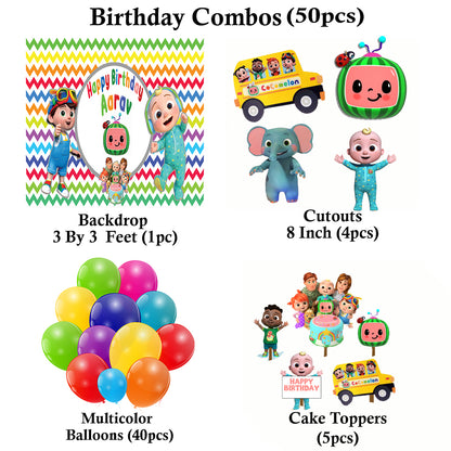 Cocomelon Theme Party Complete Set for Decoration