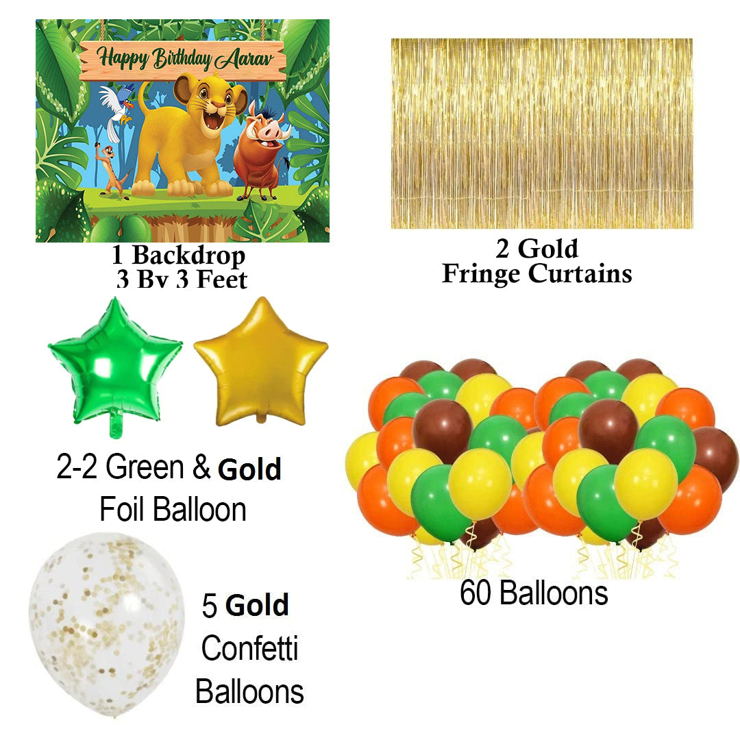 The Lion King Theme Birthday Party Decorations Complete Set