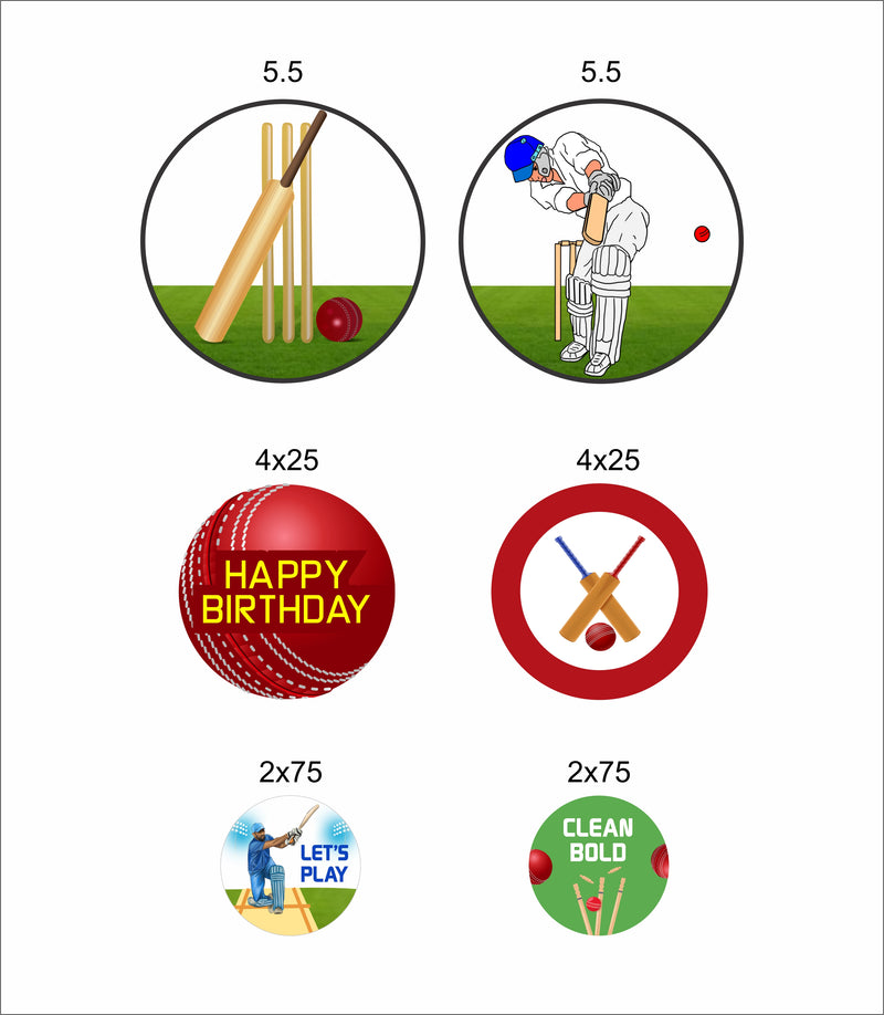 Cricket Theme Birthday Party Confetti