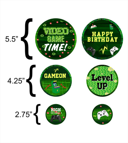 Gaming Theme Birthday Party Table Confetti