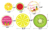 Twotti Fruity Theme Birthday Party Table Confetti
