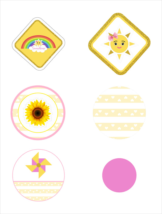 Sunshine Theme Birthday Party Table Confetti for Decoration