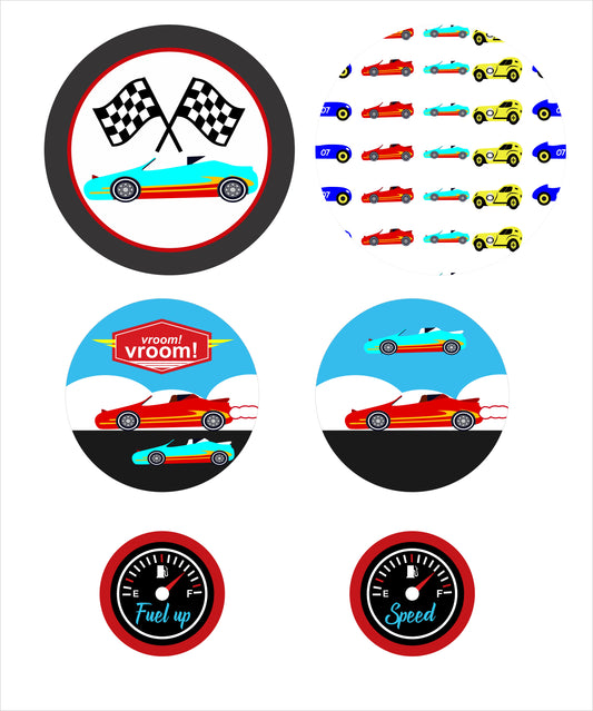 Cars Birthday Party Table Confetti