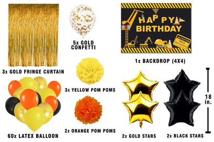 Construction Birthday Complete Party Set