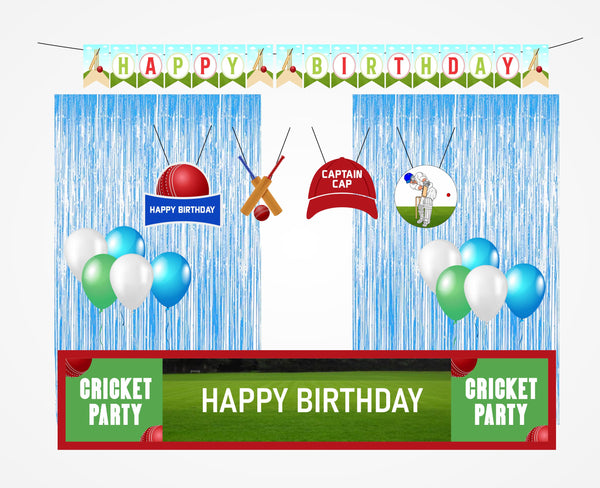 Cricket Theme Birthday Party Decoration Kit