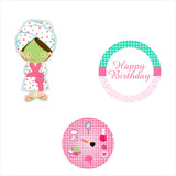 Spa Theme Birthday Party Cupcake Toppers for Decoration