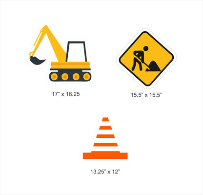 Construction Birthday Party Cutouts