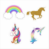 Unicorn Theme Birthday Party Cutouts