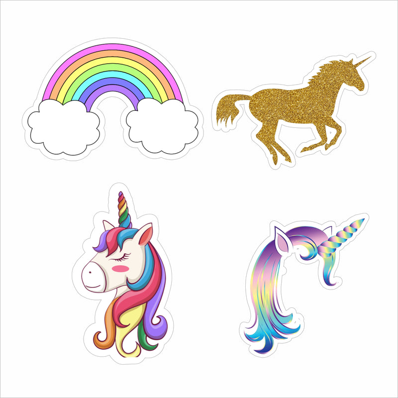 Unicorn Theme Birthday Party Cutouts