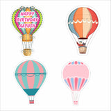 Hot Air Theme Birthday Party Cutouts