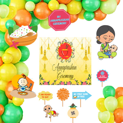 Annaprashan Ceremony Decoration Kit for Complete Set with Cut Outs and Props