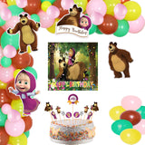 Masha and The Bear Theme Party Complete Set for Decoration